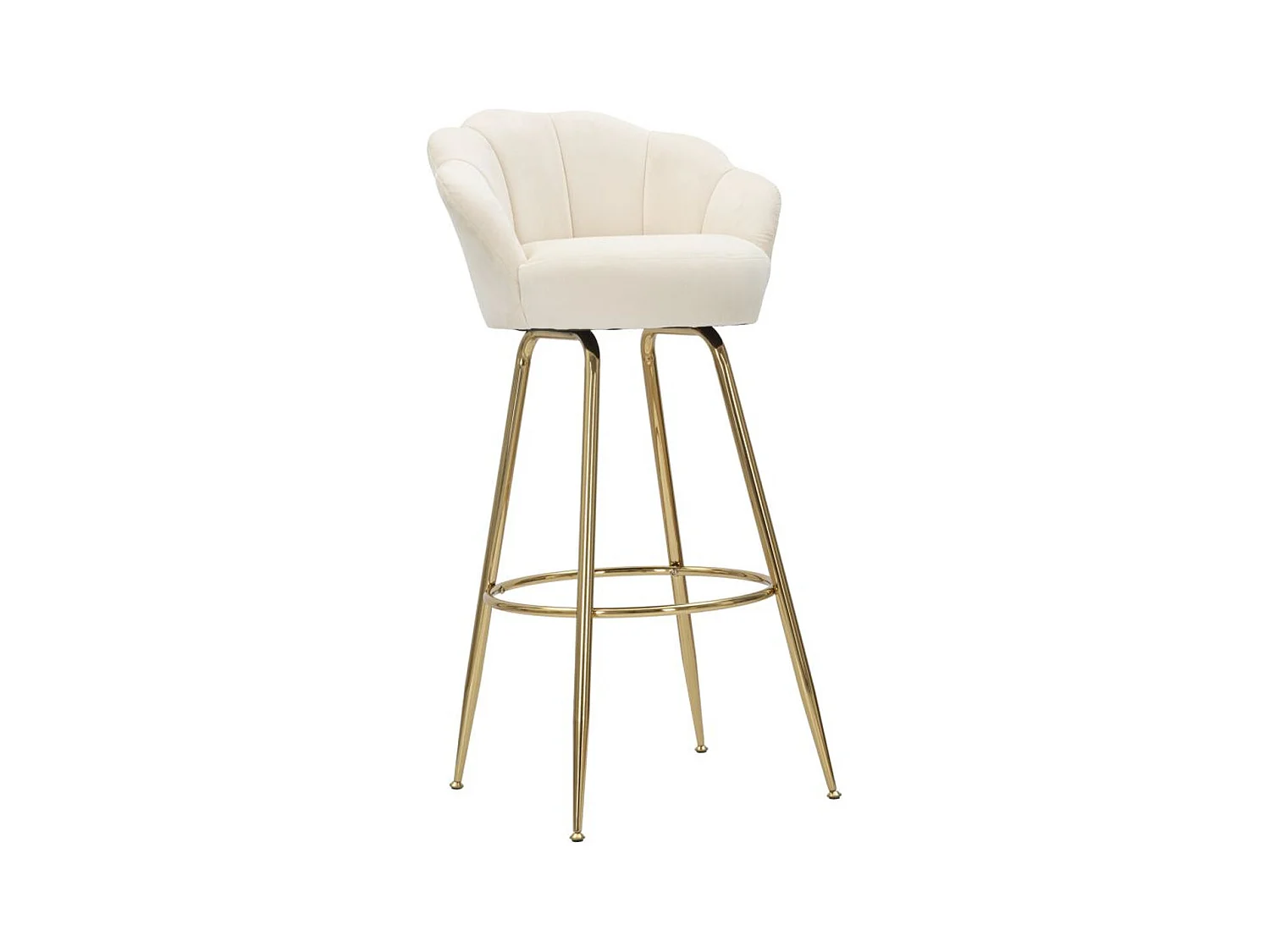 Tabouret Haut MF451, Beige, 55x53x110 cm, Epikasa
