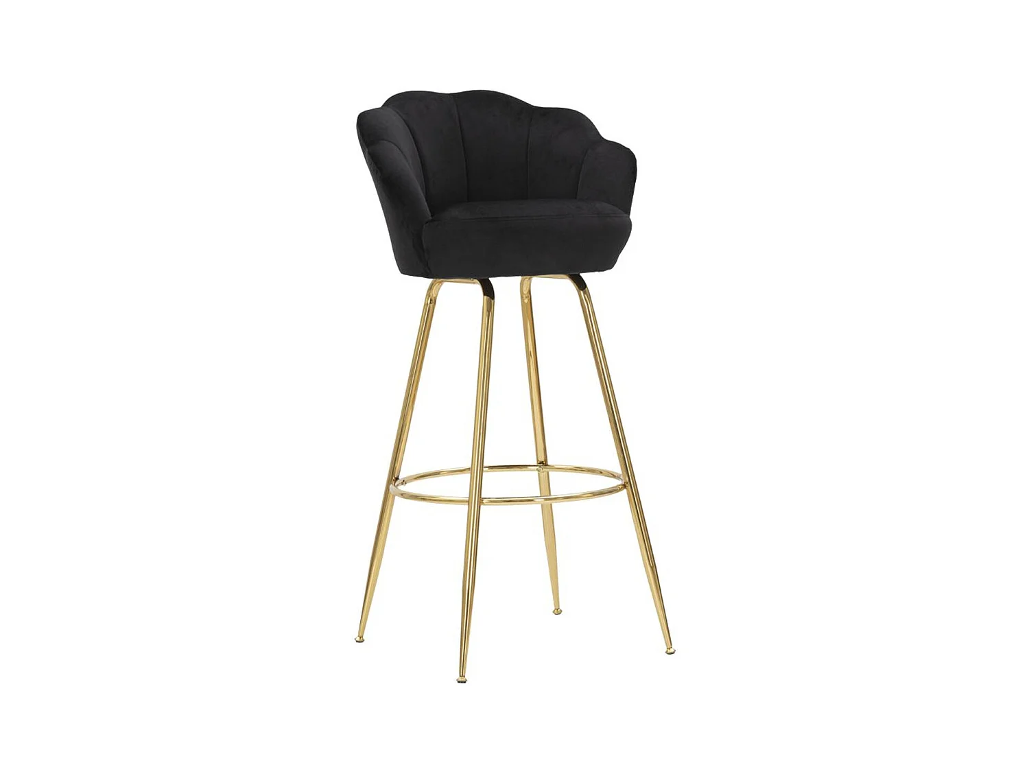 Tabouret Haut MF452, Noir, 55x53x110 cm, Seven Design