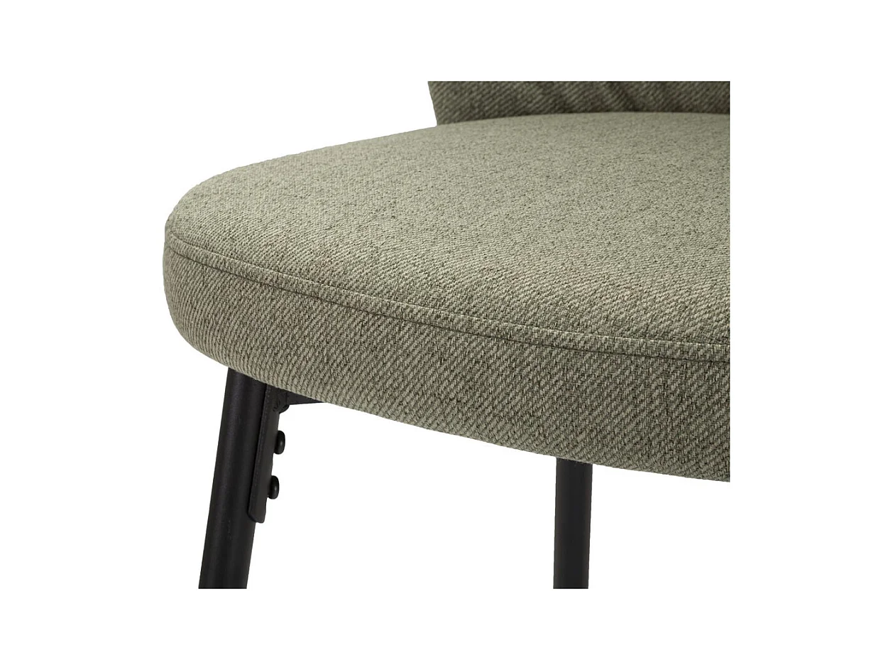 Zestaw 2 wysokich stołków MF433, Zielony, 52x59x108 cm, Epikasa