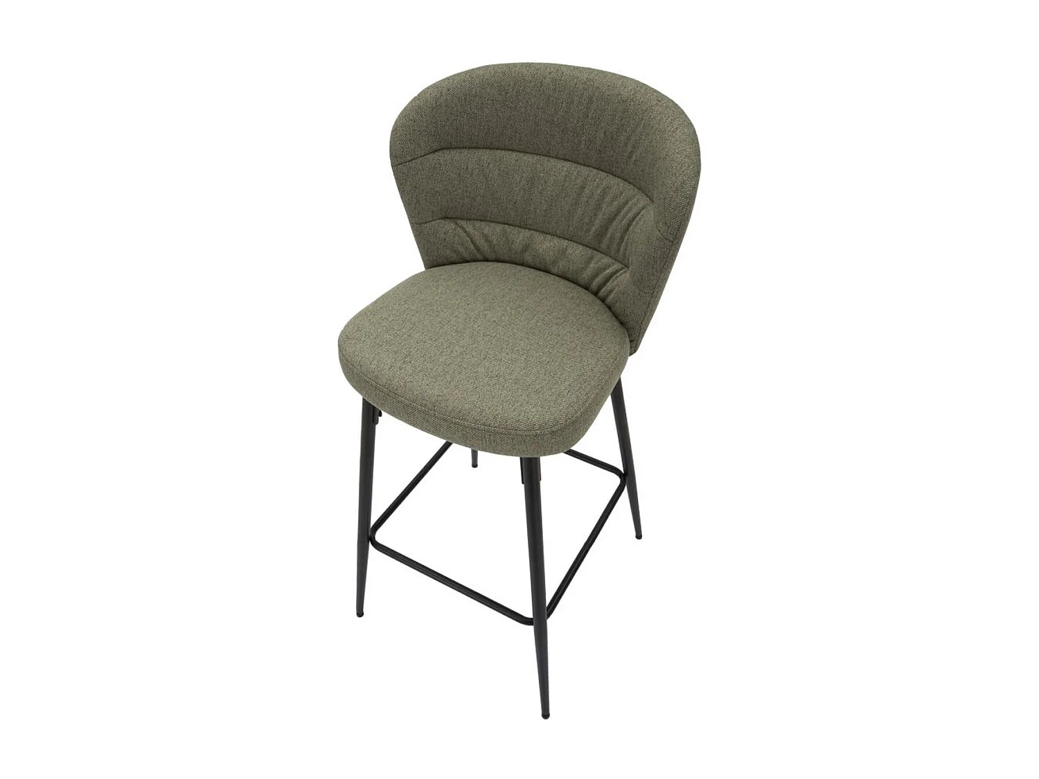 Juego de 2 Taburetes Altos MF433, Verde, 52x59x108 cm, Seven Design