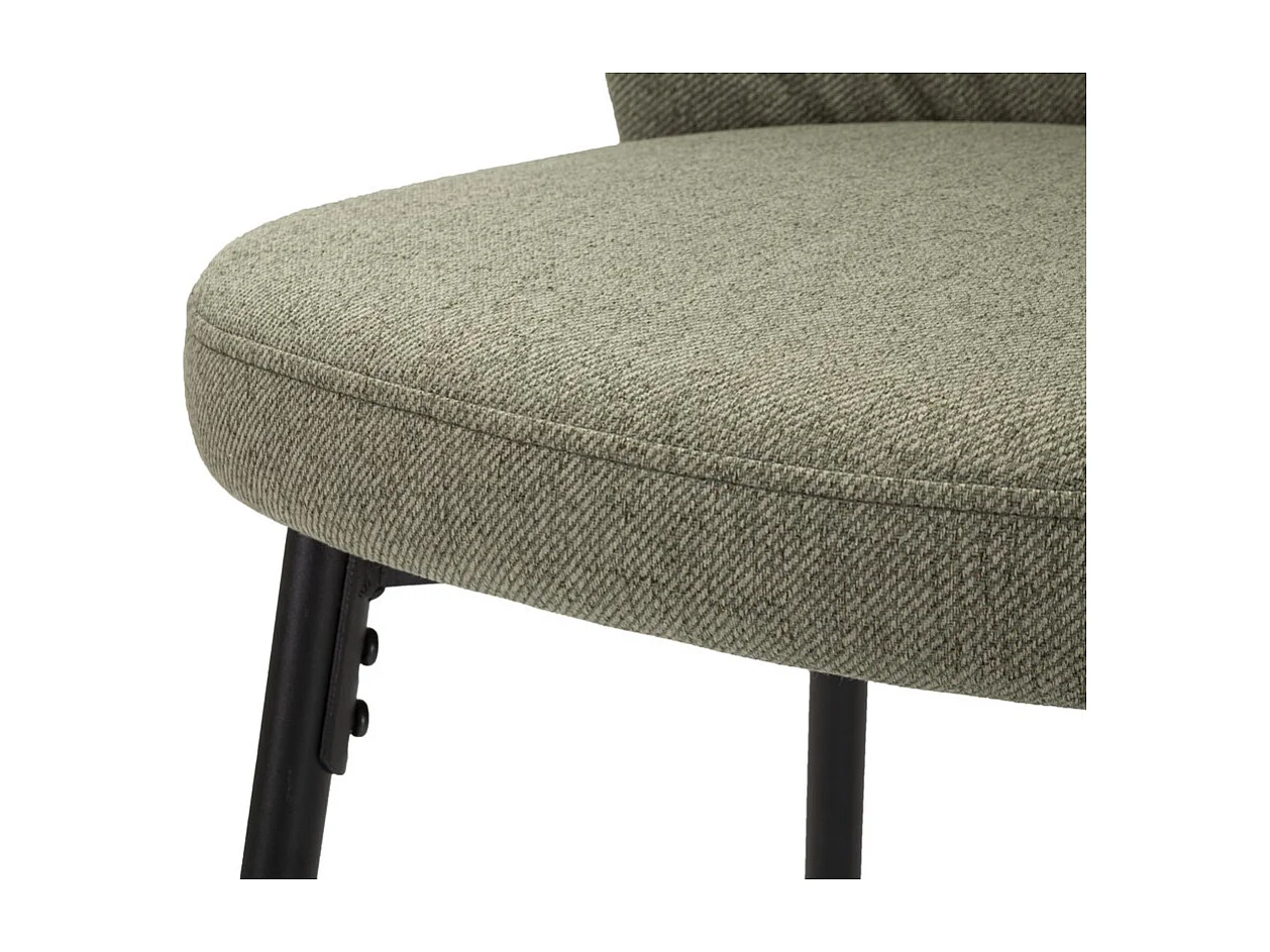 Juego de 2 Taburetes Altos MF433, Verde, 52x59x108 cm, Seven Design