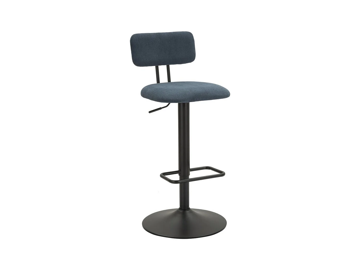 Lot de 2 Tabourets Hauts MF447, Noir, 41x47,5x85 cm, Epikasa