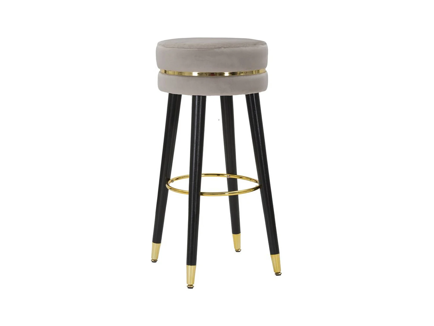 Tabouret Haut MF437, Gris, 35x35x74 cm, Epikasa