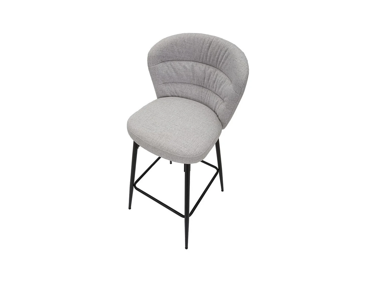 Zestaw 2 wysokich stołków MF432, Szary, 52x59x108 cm, Epikasa