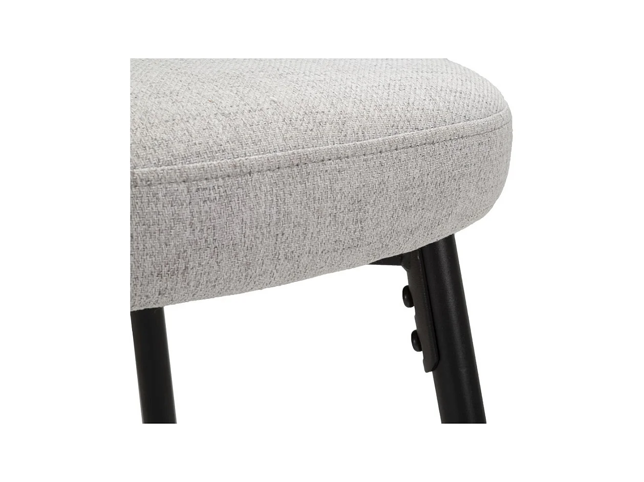 Zestaw 2 wysokich stołków MF432, Szary, 52x59x108 cm, Epikasa