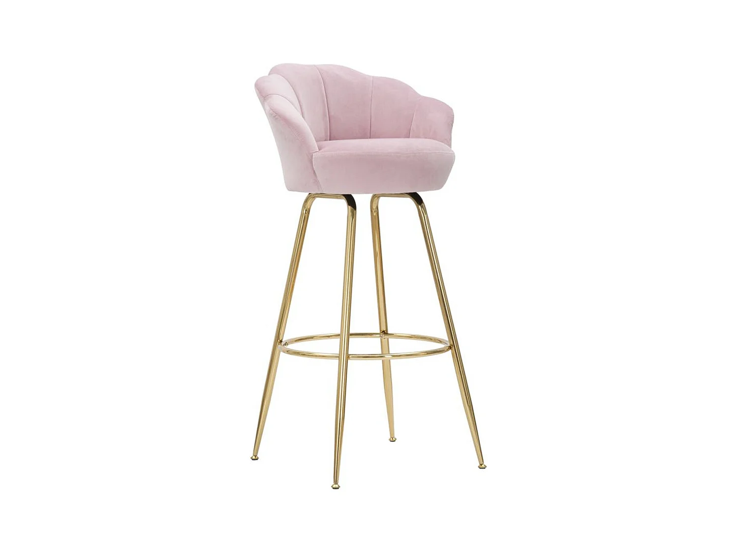 Tabouret Haut MF453, Rose, 55x53x110 cm, Epikasa