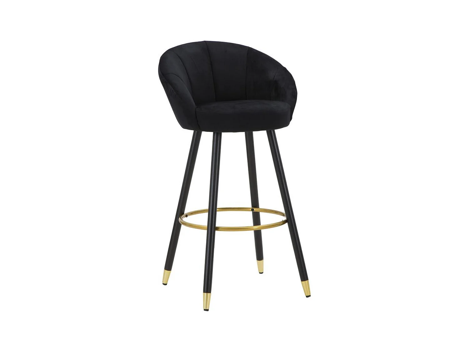 Tabouret Haut MF430, Noir, 55x56x104 cm, Epikasa