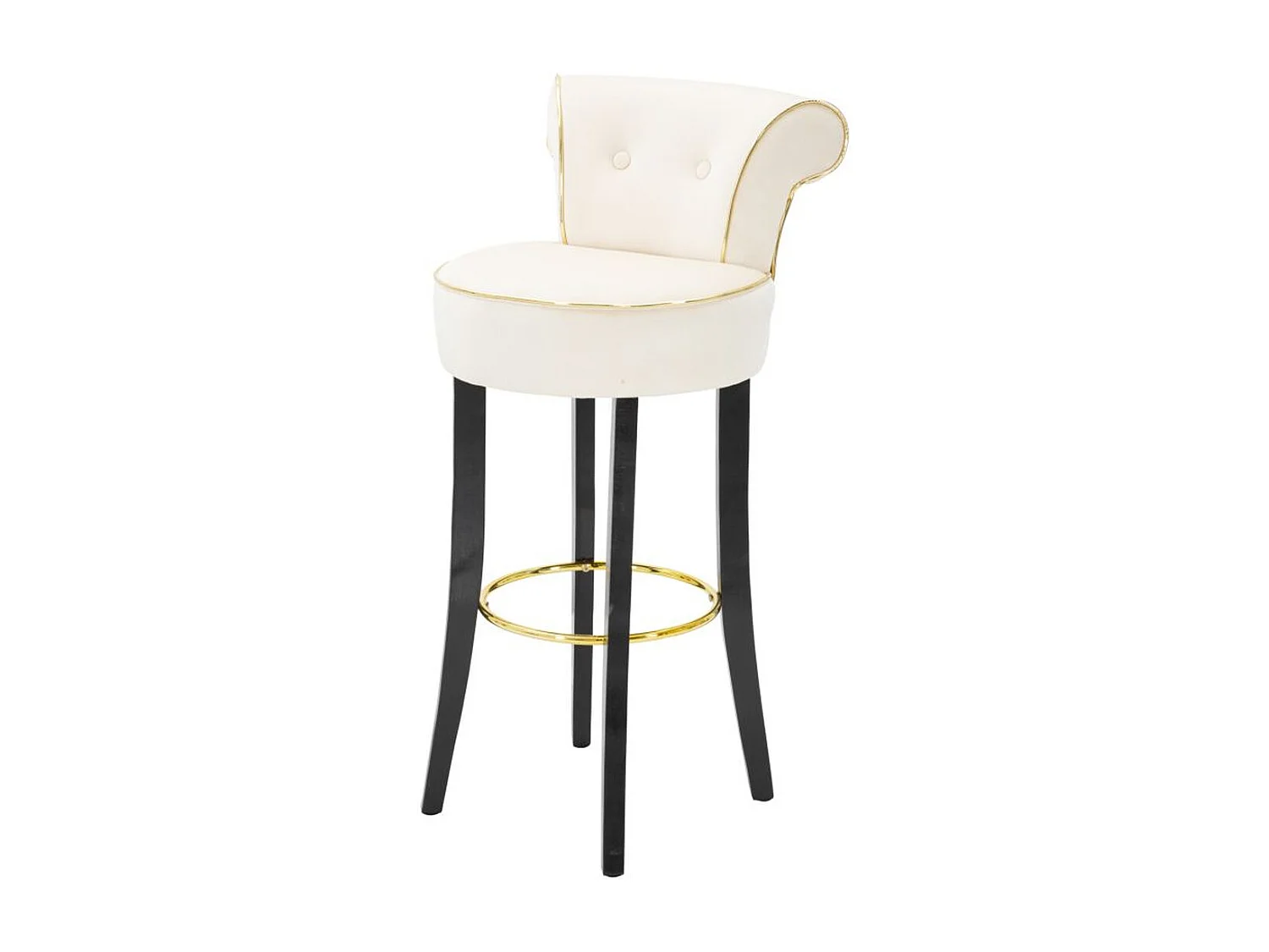 Tabouret Haut MF440, Beige, 46x48x96 cm, Seven Design