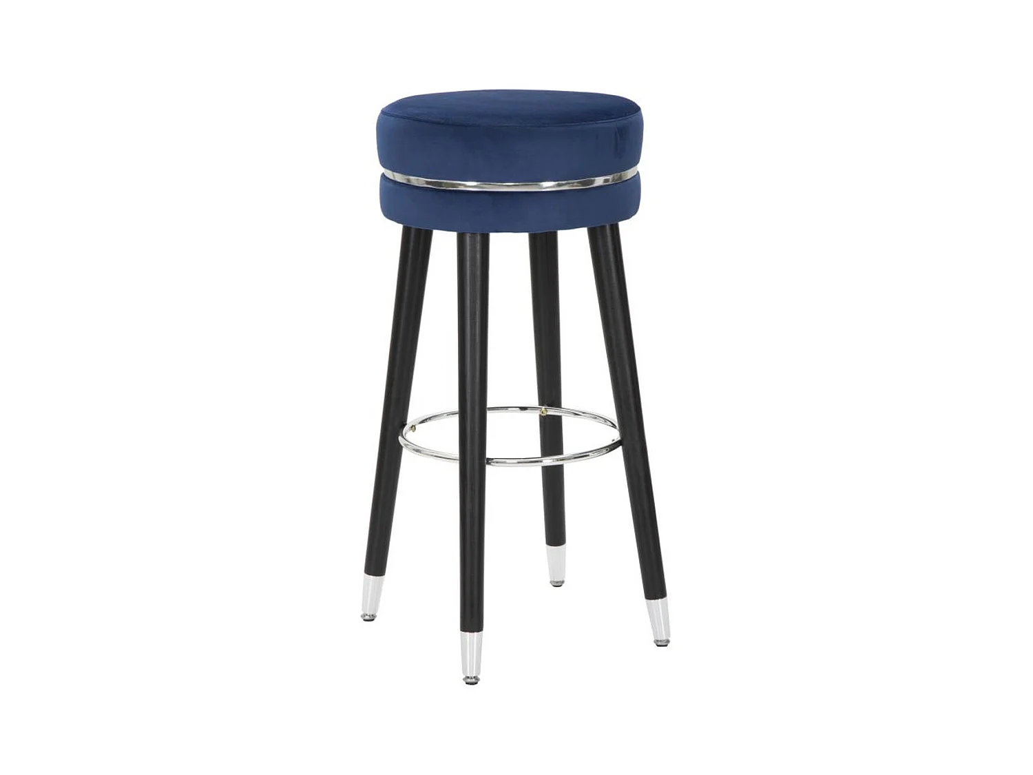 Tabouret Haut MF435, Bleu, 35x35x74 cm, Epikasa