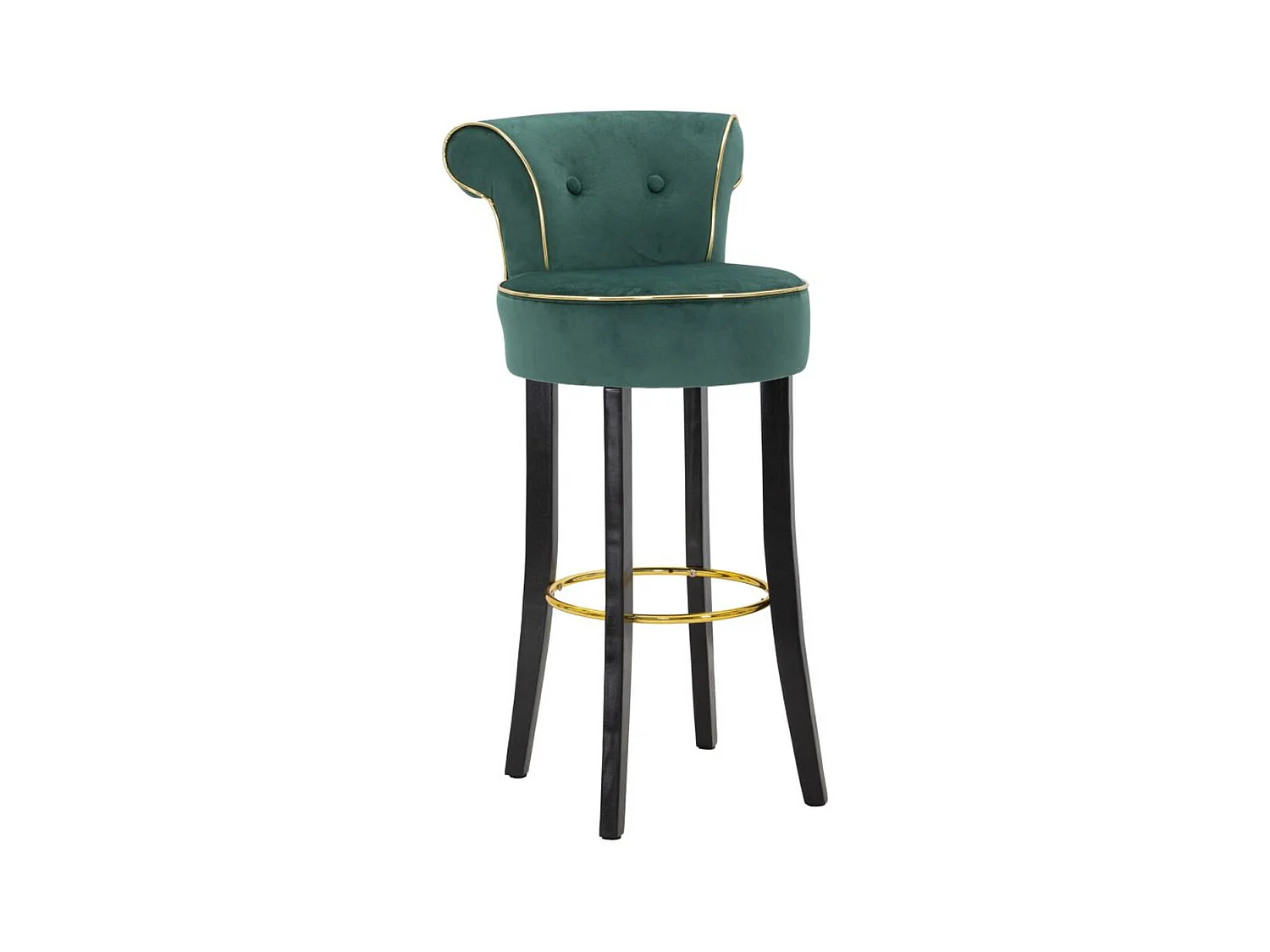 Tabouret Haut MF443, Vert, 46x48x96 cm, Epikasa