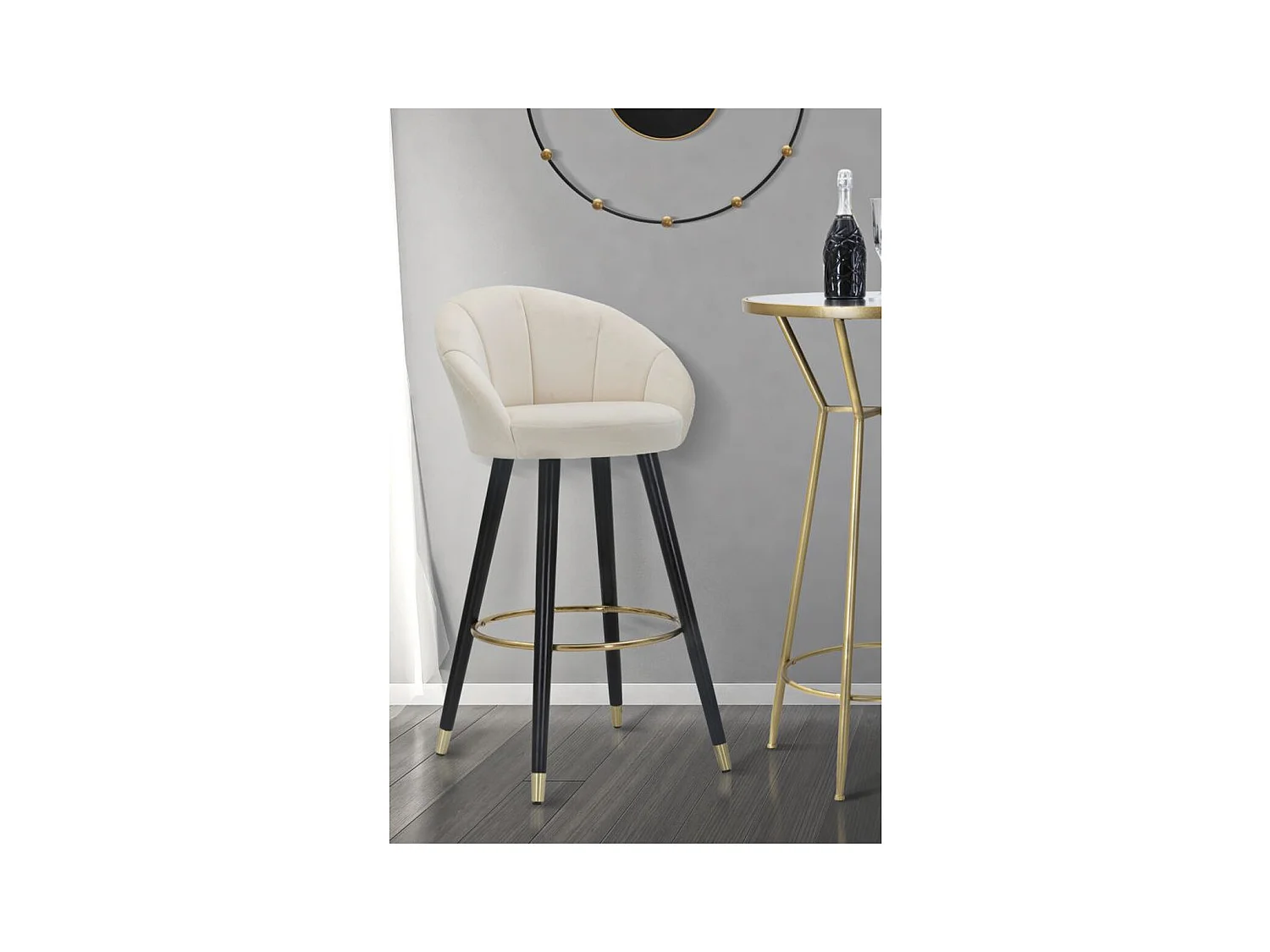 Hoge Kruk MF429, Beige, 55x56x104 cm, Epikasa