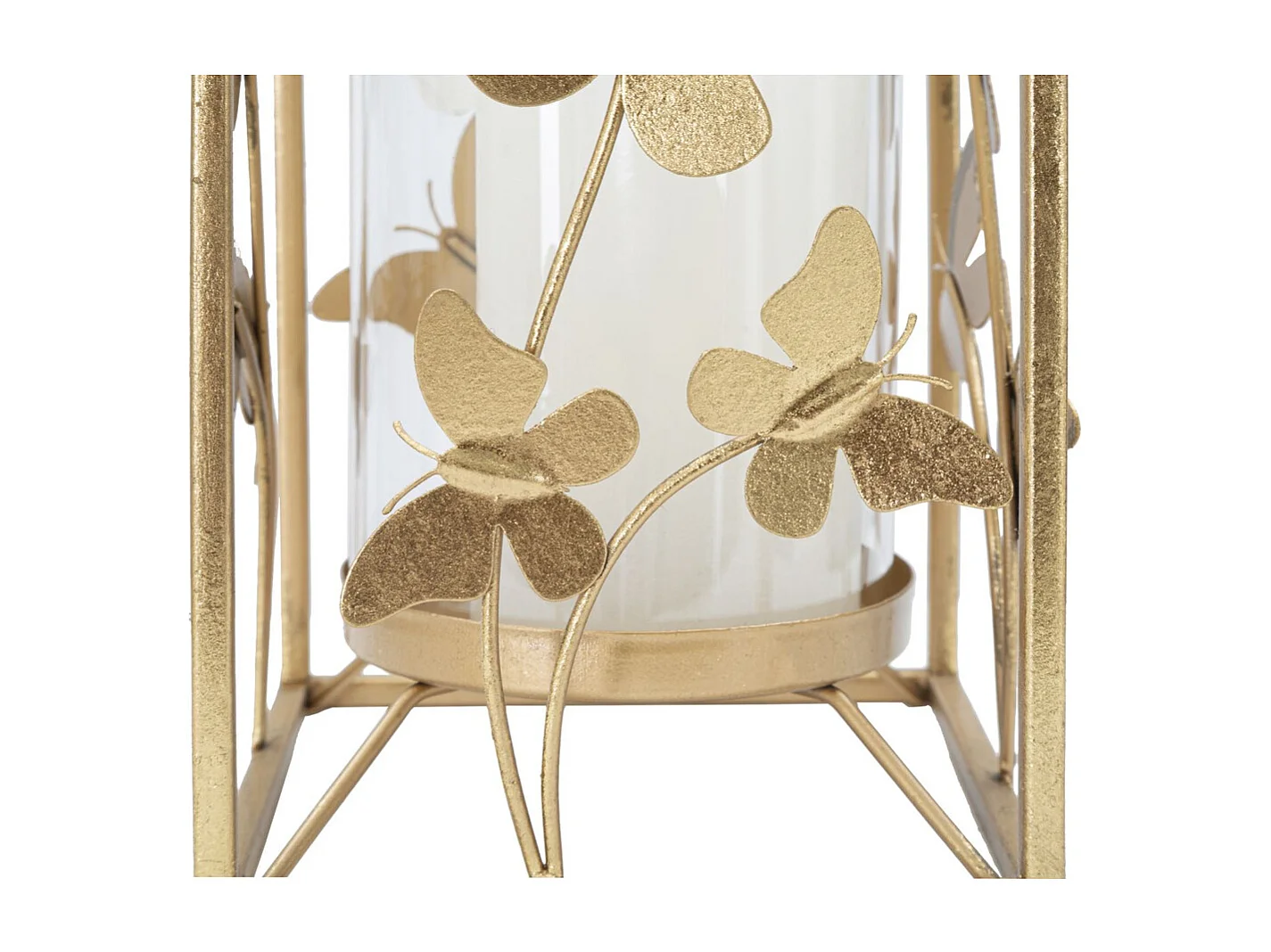 Kaarsenhouder Vlinder 21, Goud, 14x14x29 cm, Seven Design