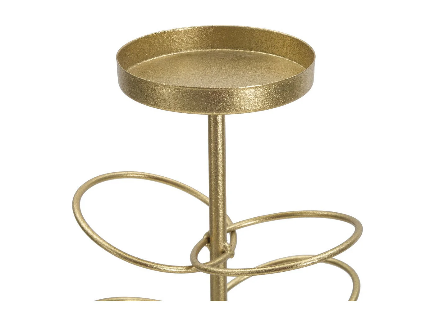 Świecznik MF341, Złoto, 14x13x46 cm, Seven Design