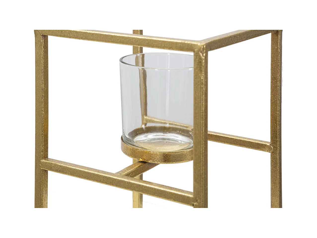 Kaarsenhouder MF348, Goud, 15x15x25 cm, Epikasa