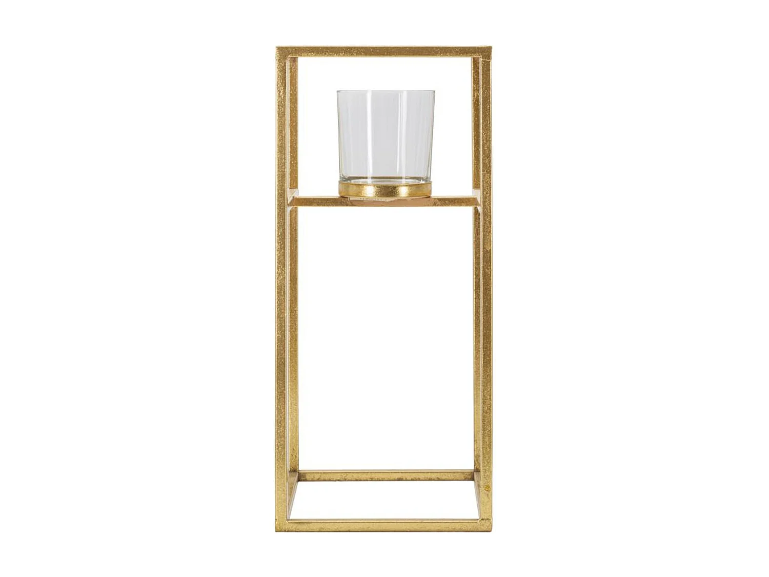 Bougeoir MF347, Or, 15x15x35 cm, Seven Design