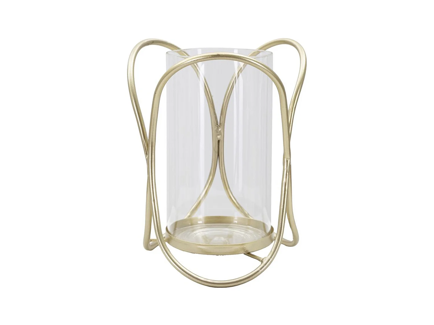 Portacandela MF350, Oro, 16x16x21,5 cm, Epikasa