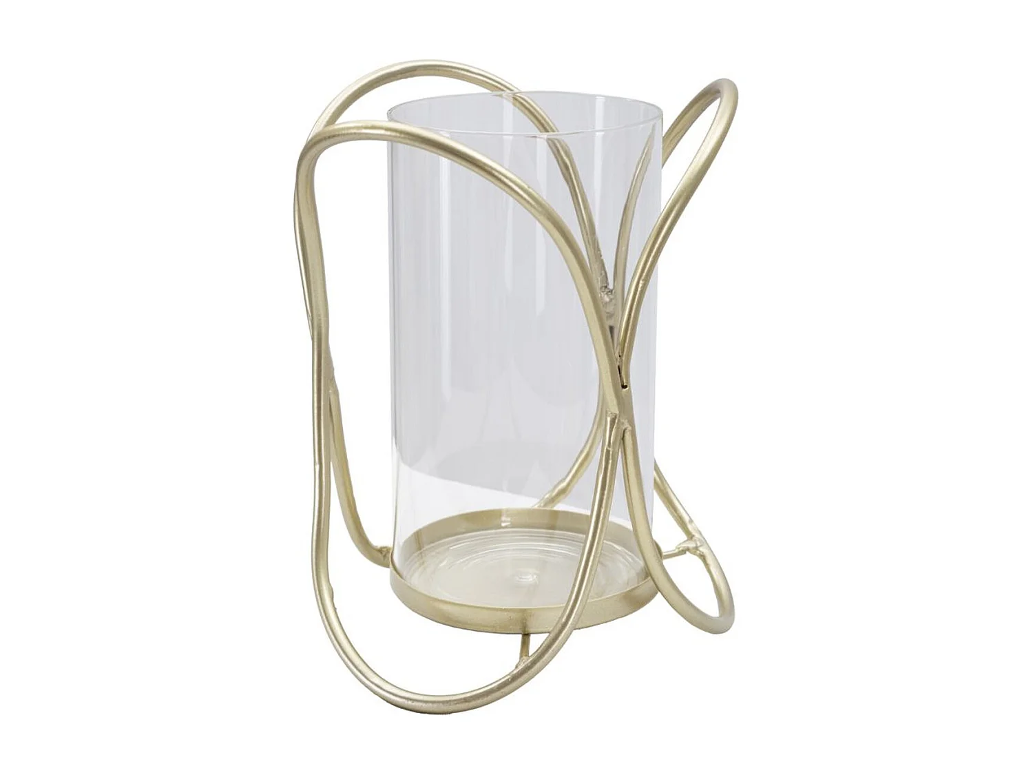 Kaarsenhouder MF350, Goud, 16x16x21,5 cm, Seven Design