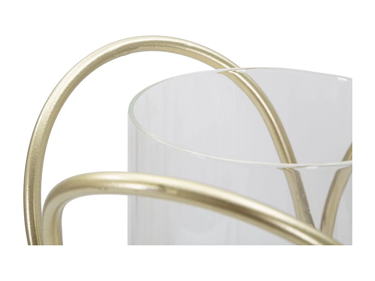 Kaarsenhouder MF350, Goud, 16x16x21,5 cm, Seven Design