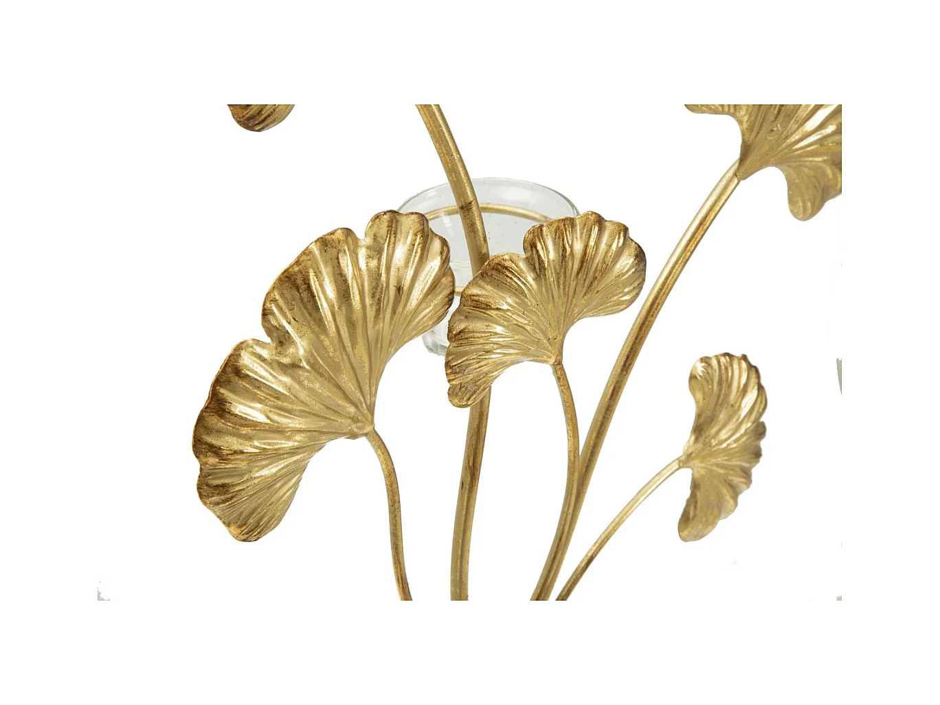Świecznik Liść 60, Złoto, 29x12,5x44 cm, Epikasa