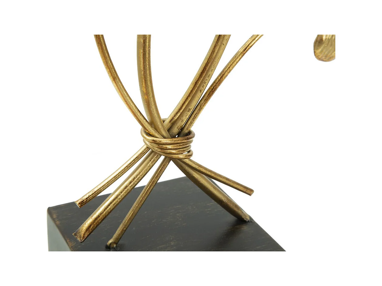 Świecznik Liść 60, Złoto, 29x12,5x44 cm, Epikasa