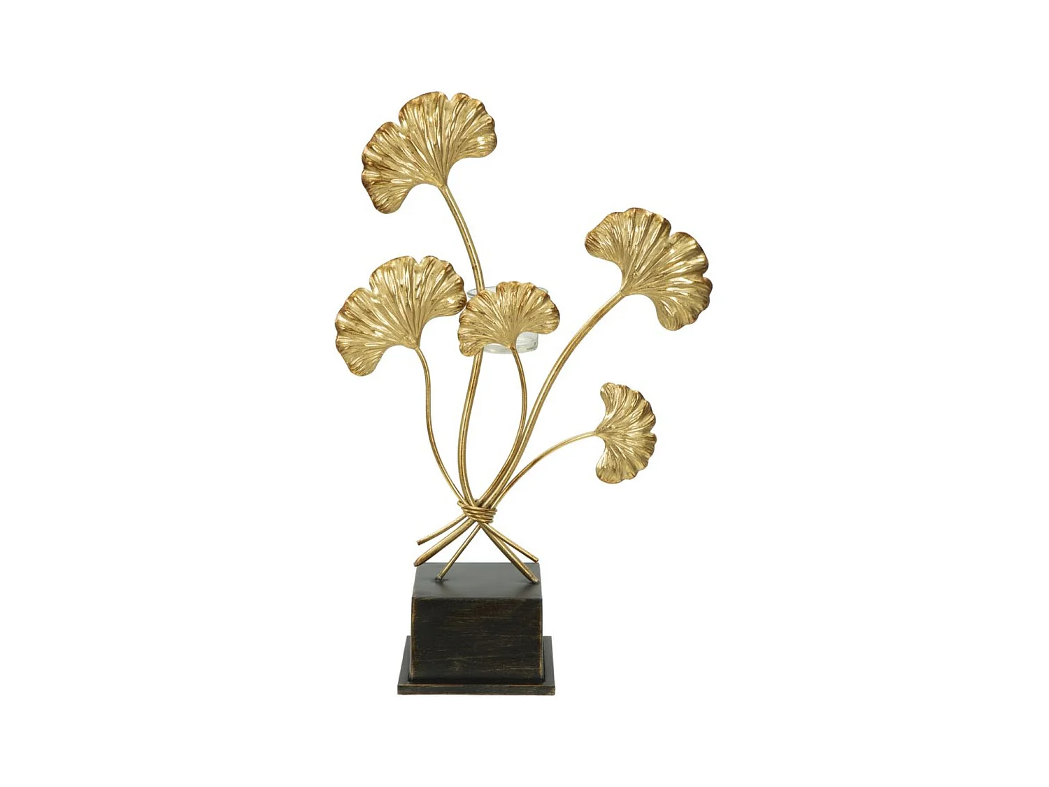 Bougeoir Feuille 60, Or, 29x12,5x44 cm, Epikasa