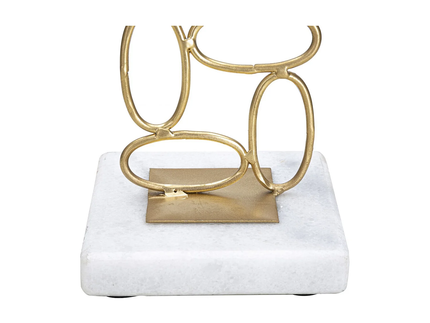 Suporte de Velas MF342, Ouro, 10x10x27 cm, Seven Design