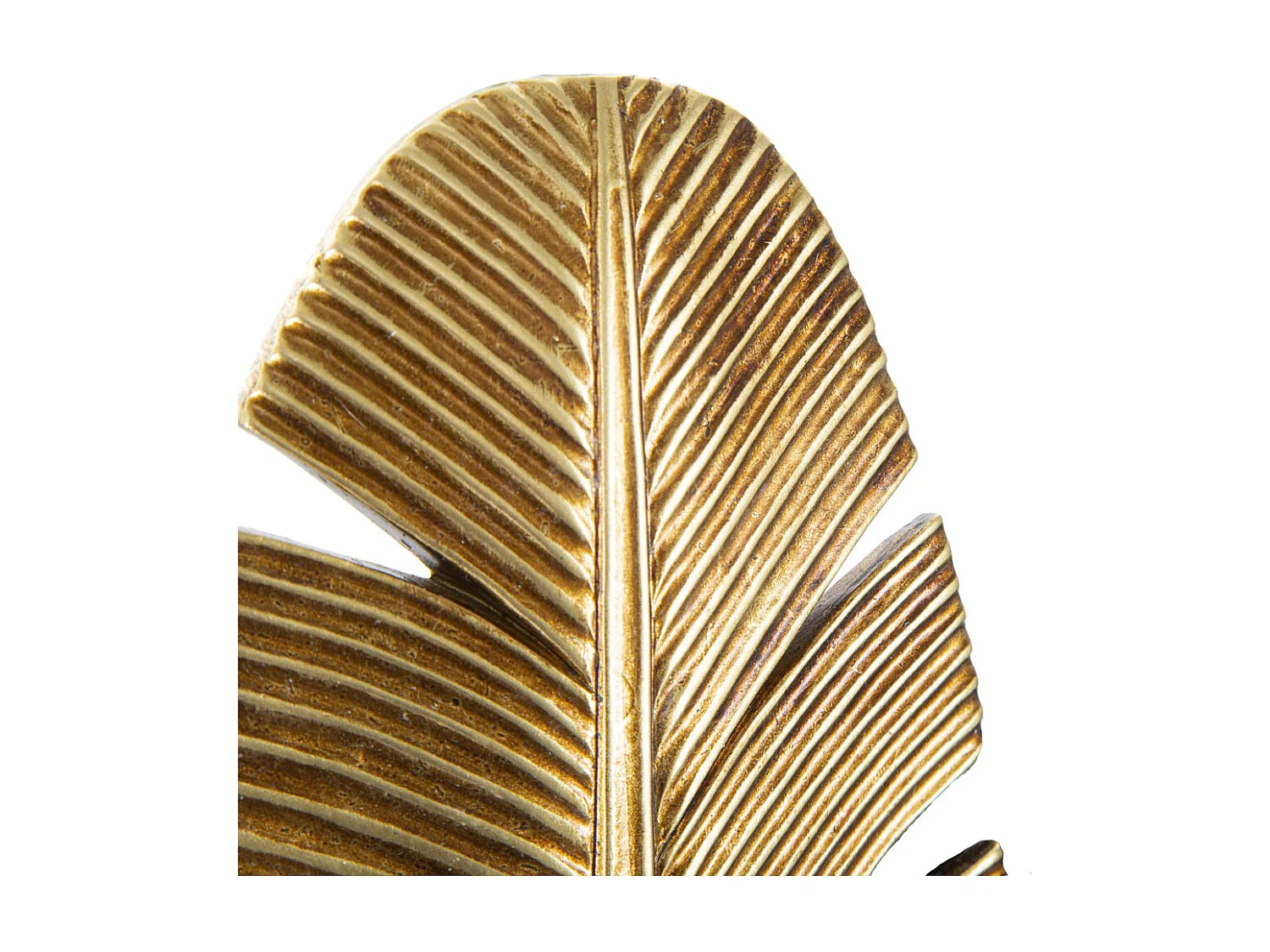 Kaarsenhouder Blad 2, Goud, 12,8x8,9x31,2 cm, Seven Design