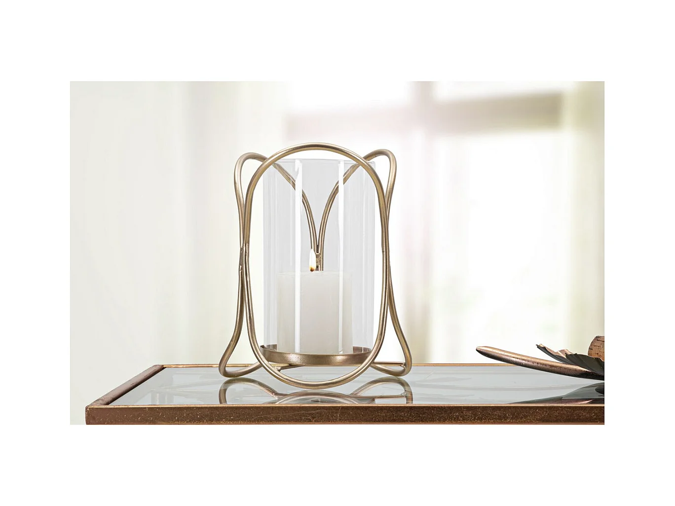 Suporte de Velas MF349, Castanho, 16x16x21,5 cm, Epikasa