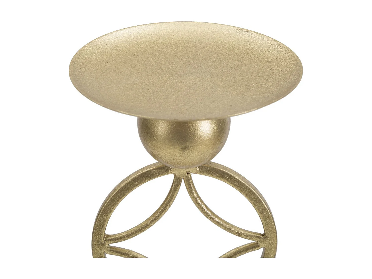 Suporte de Velas MF344, Ouro, 10x10x32 cm, Seven Design