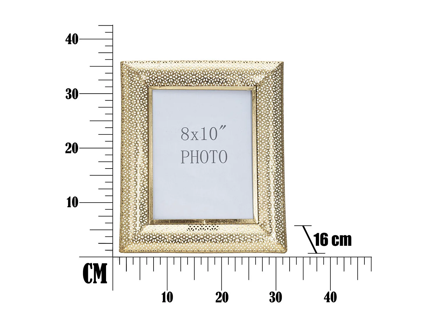 Fotolijst Olistic 2, Goud, 31x16x36 cm, Seven Design