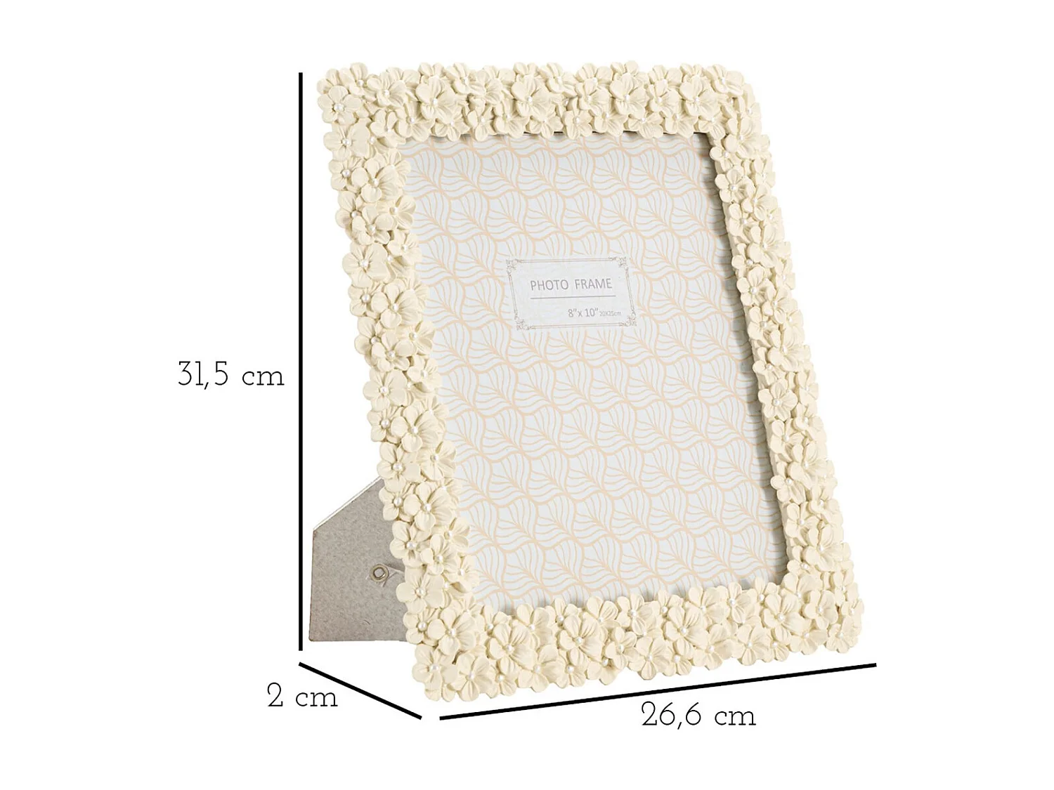 Cadre Photo Olistic 19, Beige, 26,5x2x31,5 cm, Seven Design