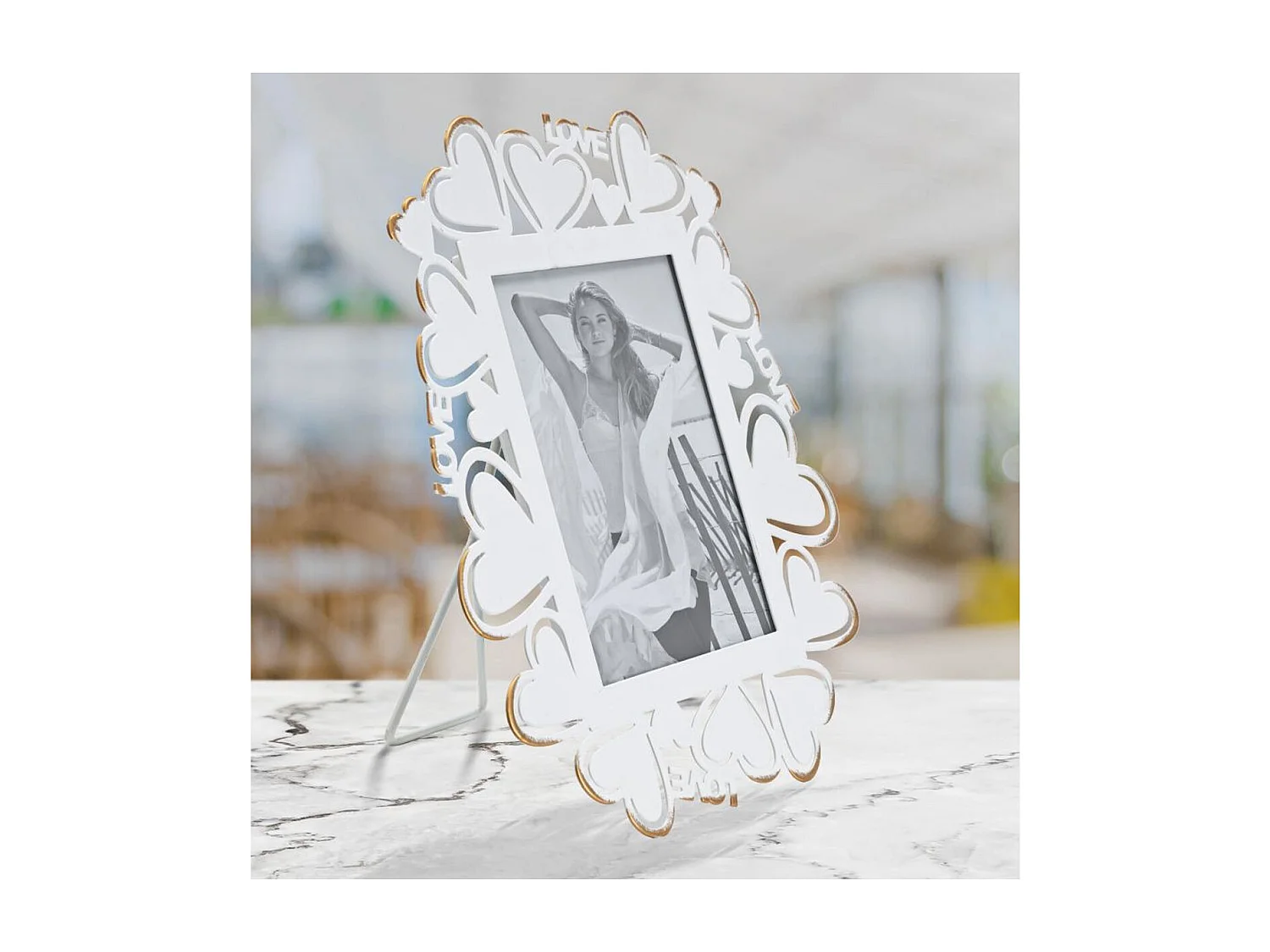 Fotolijst Olistic 4, Wit, 25x14,5x27,7 cm, Seven Design