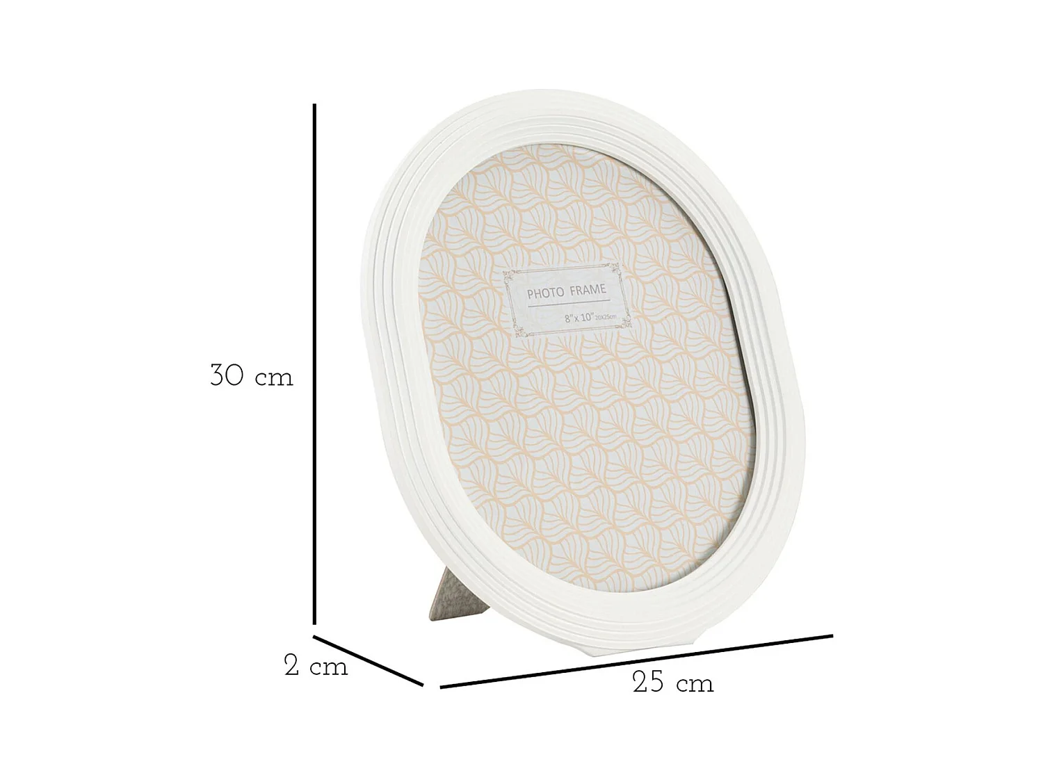 Moldura para Fotografias Olistic 53, Branco, 25x2x30 cm, Epikasa