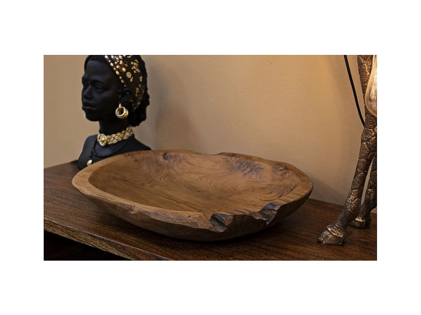 Dienblad Natura 18, Bruin, 43x38x7 cm, Epikasa