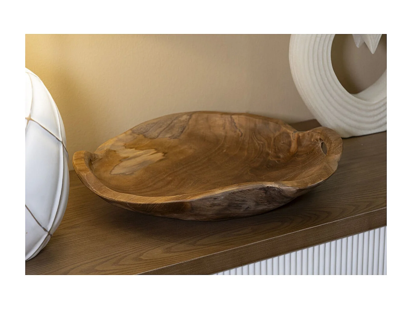 Plateau Natura 19, Marron, 42x36x7 cm, Seven Design