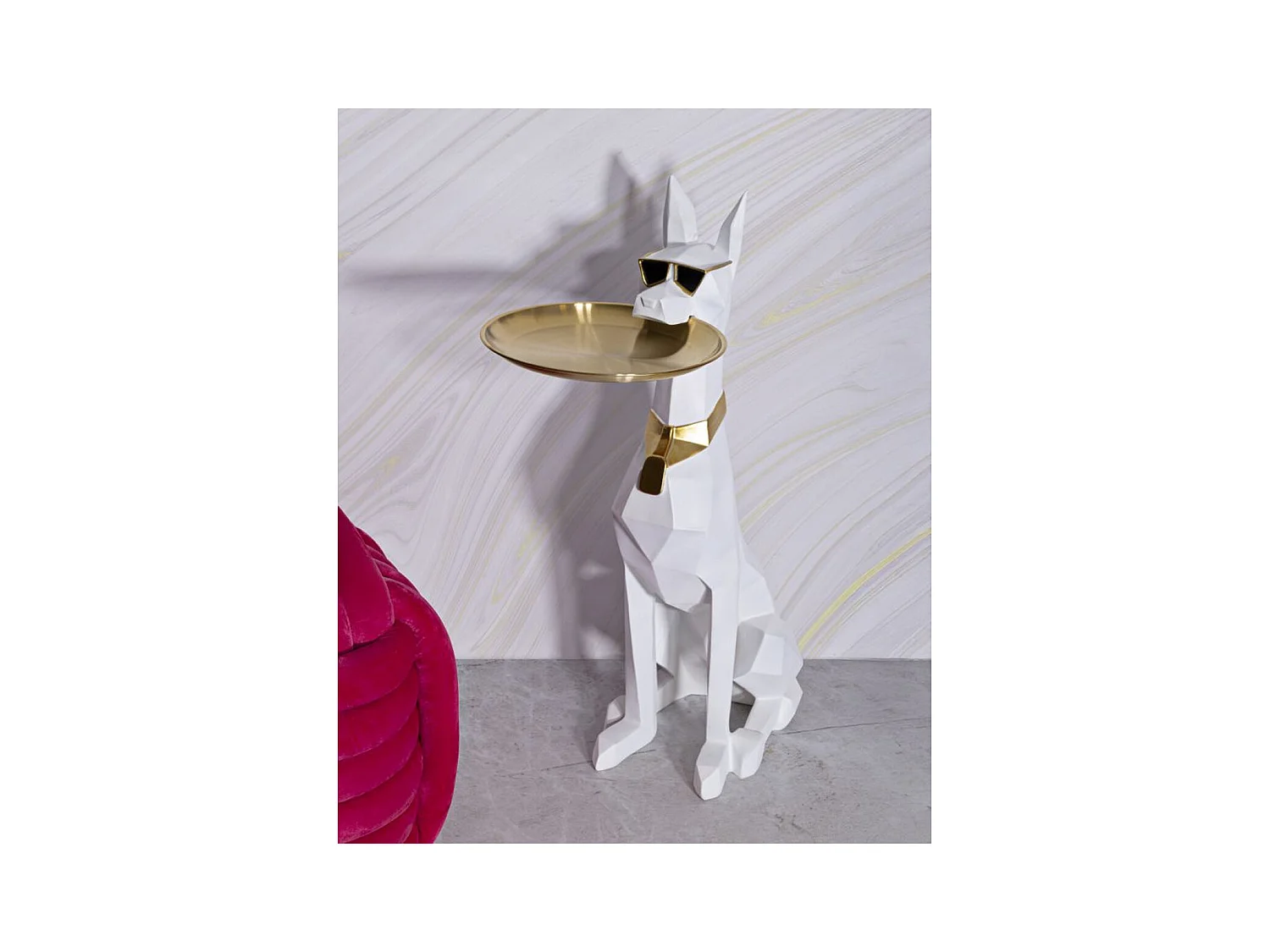 Bandeja Perro 16, Blanco, 27x51x74 cm, Epikasa