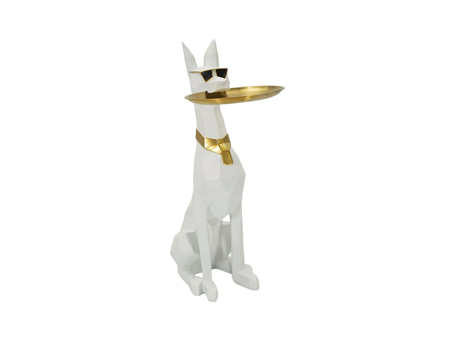 Plateau Chien 16, Blanc, 27x51x74 cm, Epikasa