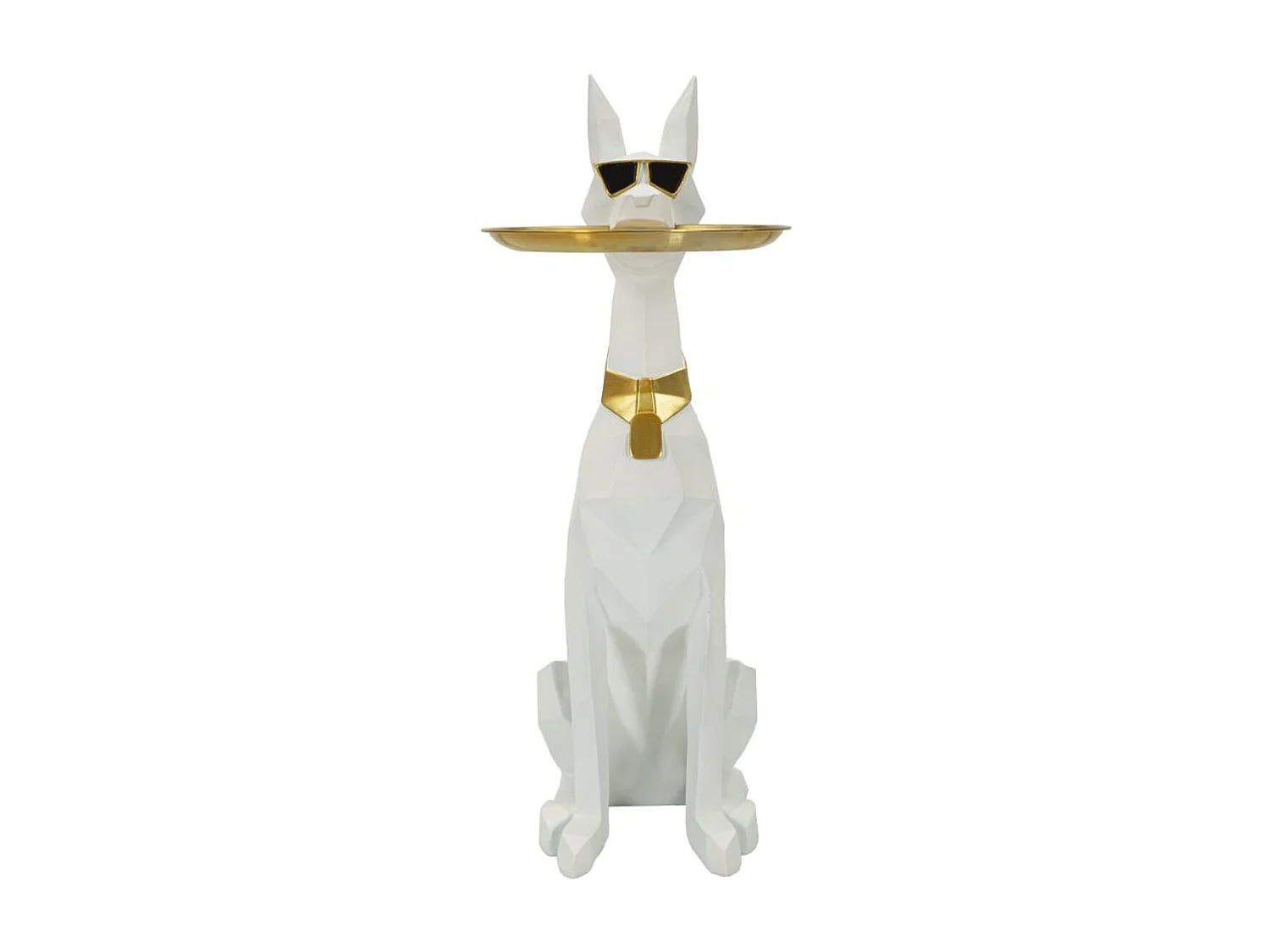 Plateau Chien 16, Blanc, 27x51x74 cm, Seven Design