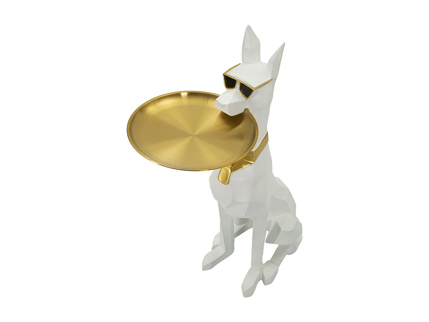 Plateau Chien 16, Blanc, 27x51x74 cm, Seven Design