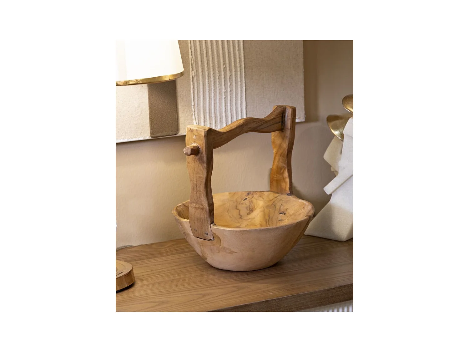 Dienblad Natura 25, Bruin, 32x25x27 cm, Epikasa