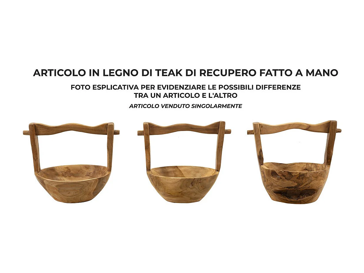 Plateau Natura 25, Marron, 32x25x27 cm, Seven Design