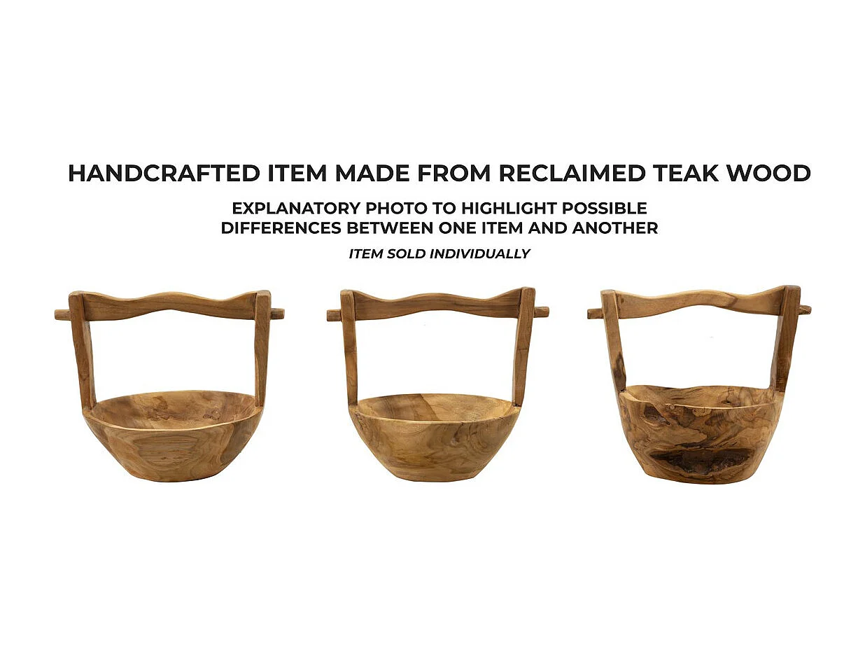 Plateau Natura 25, Marron, 32x25x27 cm, Seven Design