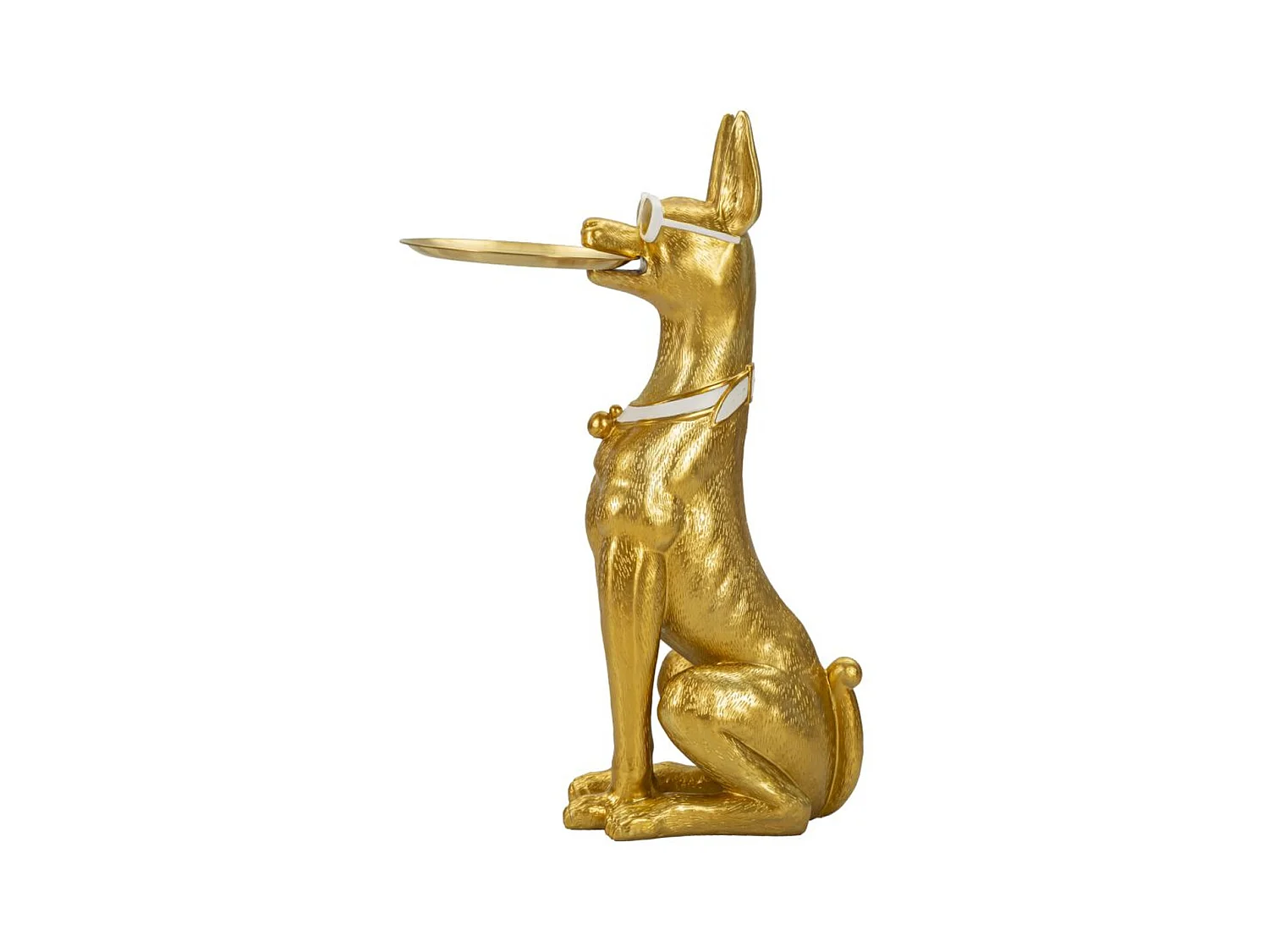 Dienblad Hond 15, Goud, 30x64x91 cm, Epikasa