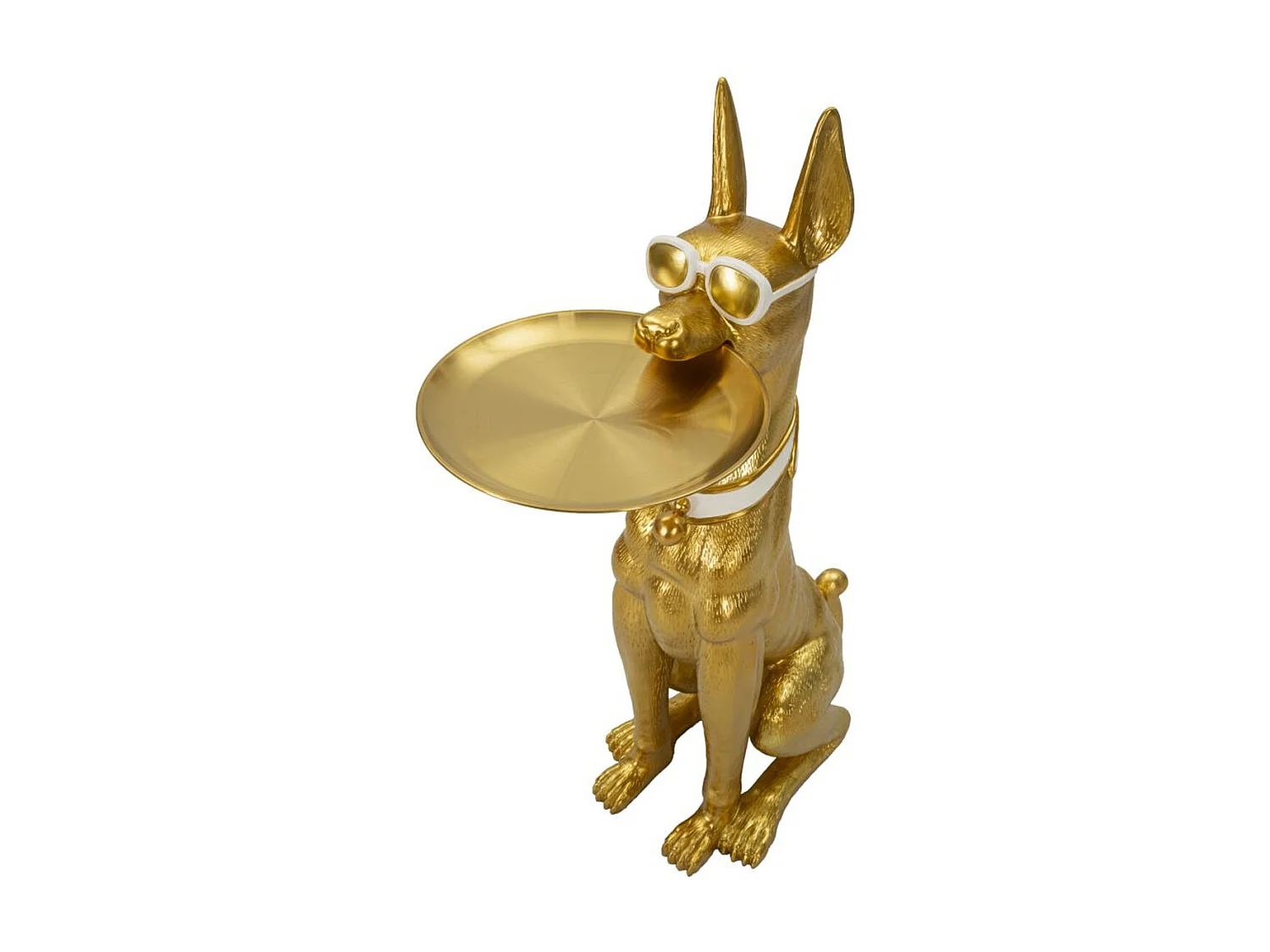 Plateau Chien 15, Or, 30x64x91 cm, Seven Design