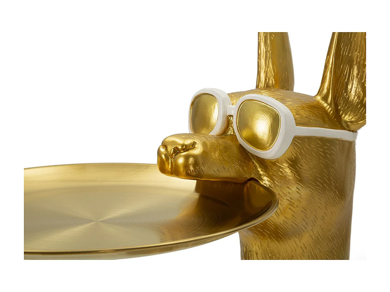 Plateau Chien 15, Or, 30x64x91 cm, Seven Design