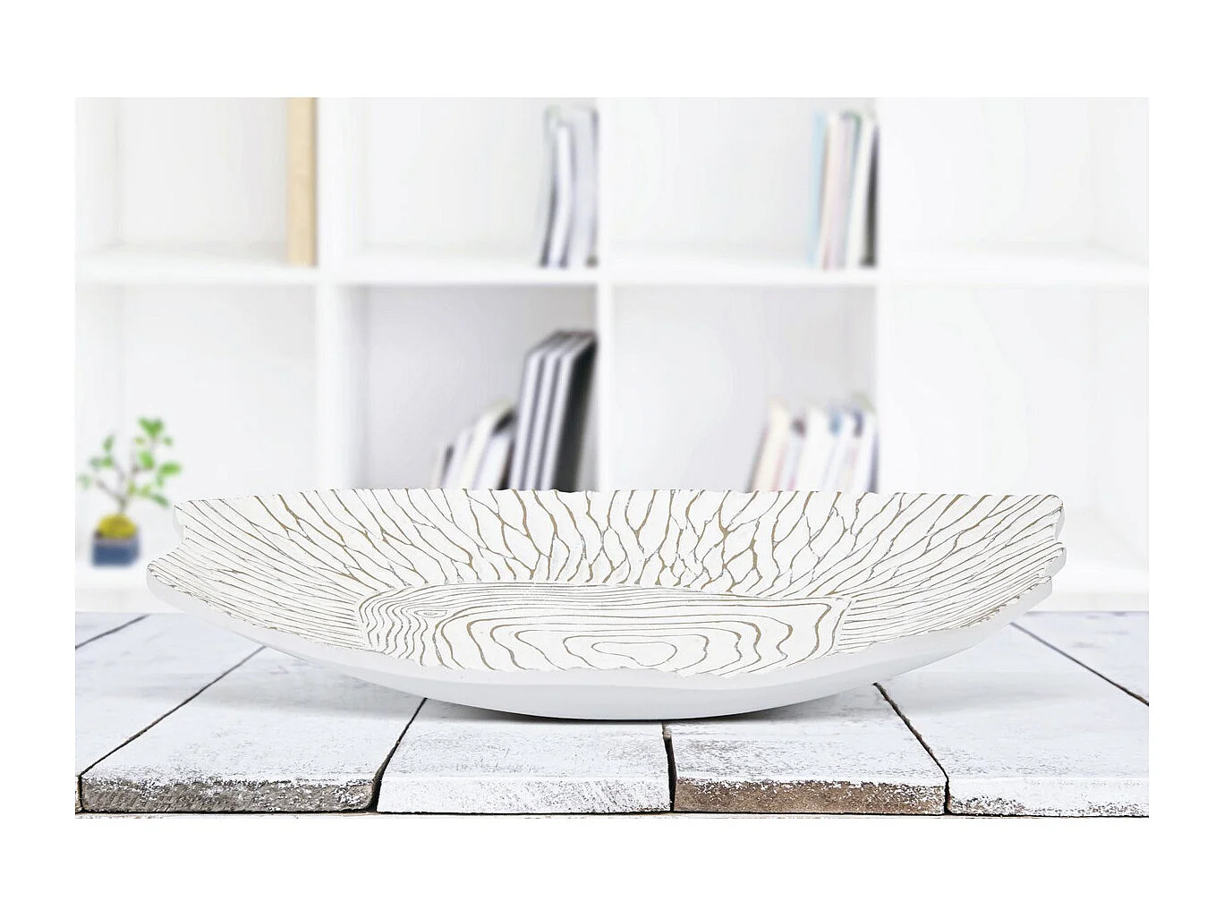 Plateau MF691, Blanc, 37x34x6 cm, Seven Design