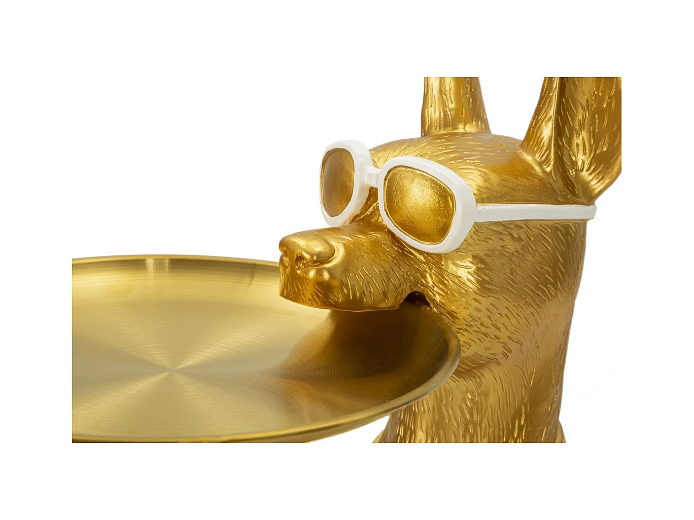 Bandeja Perro 17, Oro, 27x51x74 cm, Epikasa