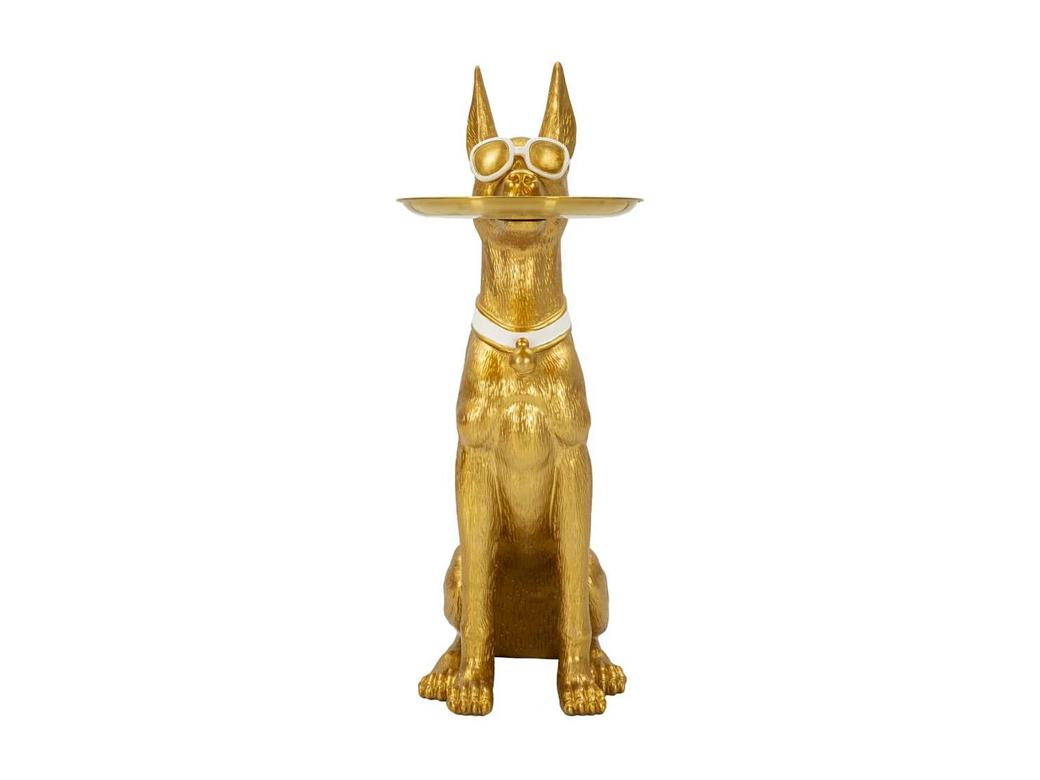 Bandeja Perro 17, Oro, 27x51x74 cm, Seven Design