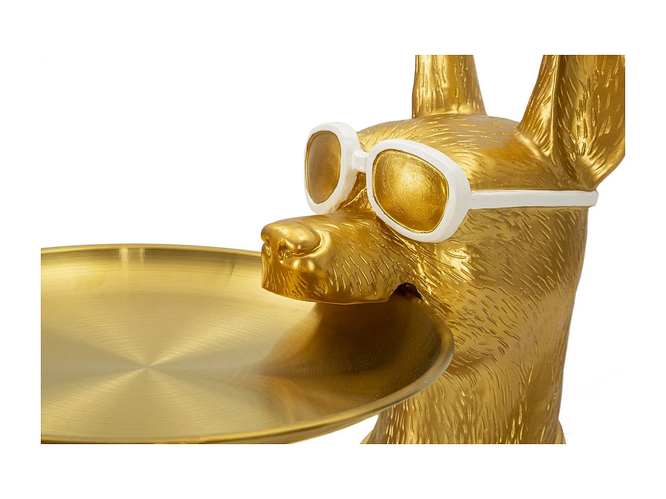 Bandeja Perro 17, Oro, 27x51x74 cm, Seven Design