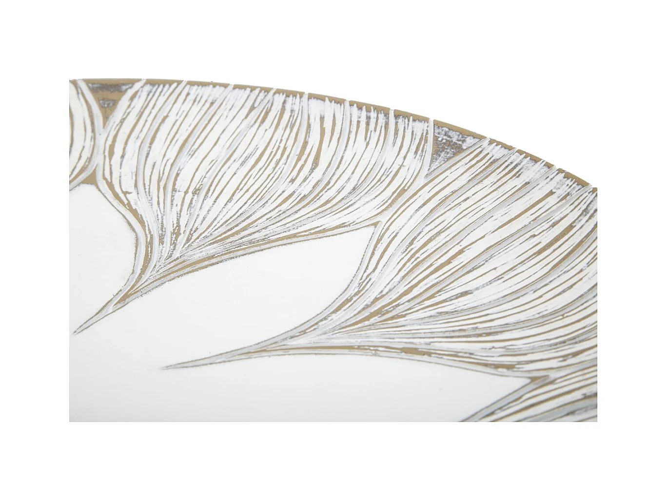 Bandeja Flor 3, Blanco, 35,5x35,5x4,4 cm, Epikasa